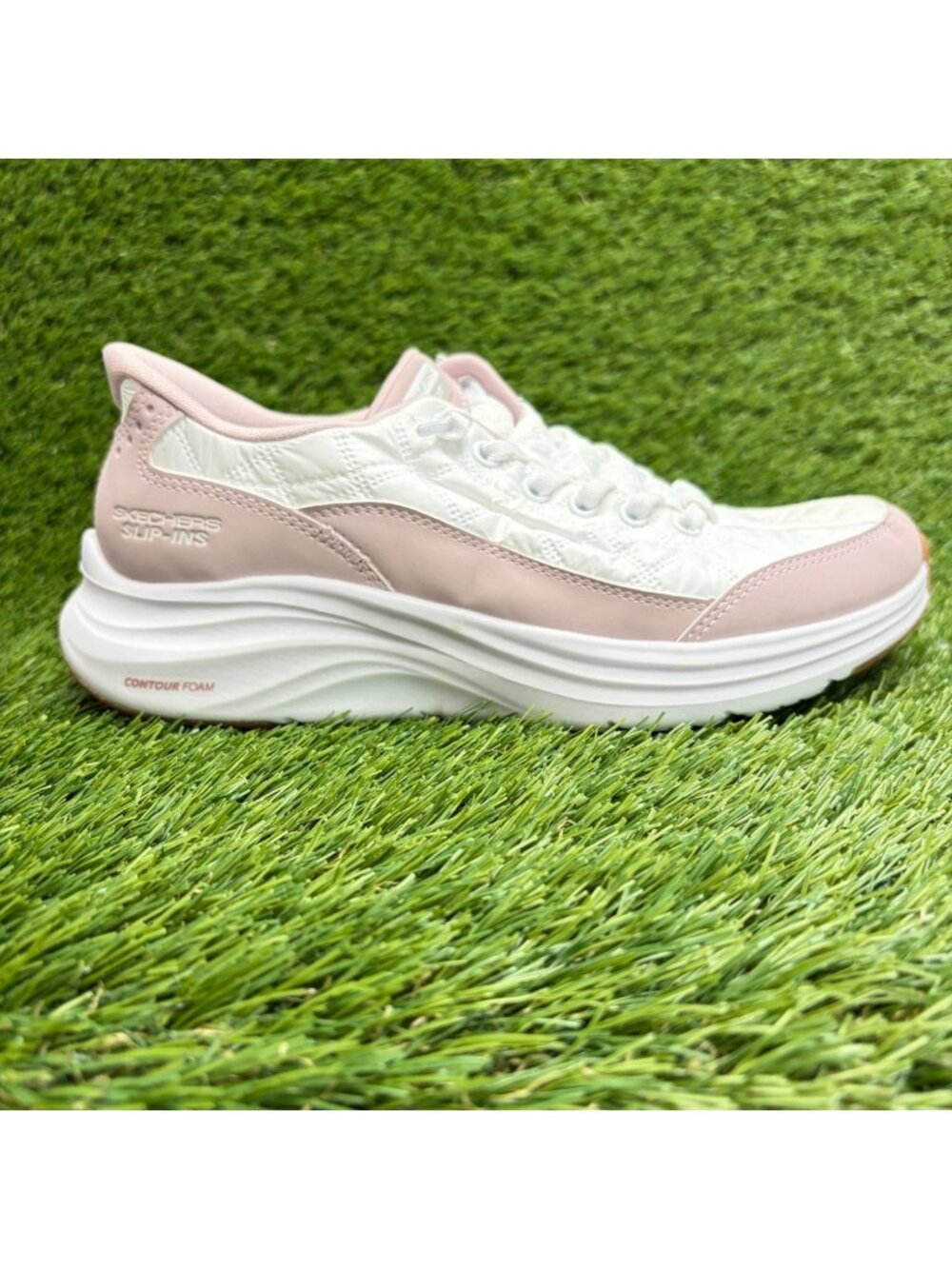 Skechers Contour Foam-Cozy Fit Womens Size 6 Lavender Running Shoes Sneakers